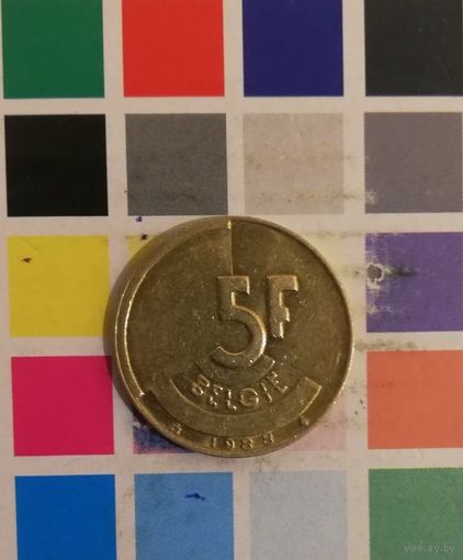 Бельгия 5 франков, 1988   BELGIE