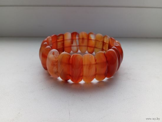 Браслет сердолик Ноготки 2 см длина ноготка