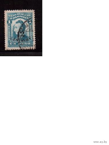 Колумбия-1935  (Мих.369) ,  гаш. , Стандарт, Личности, надп.(2)
