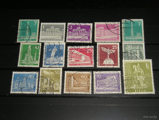 Зап. Берлин 1956 Архитектура Берлина