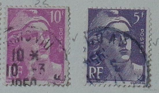 Марианна-символ Франции. Франция. Дата выпуска:1947-1951