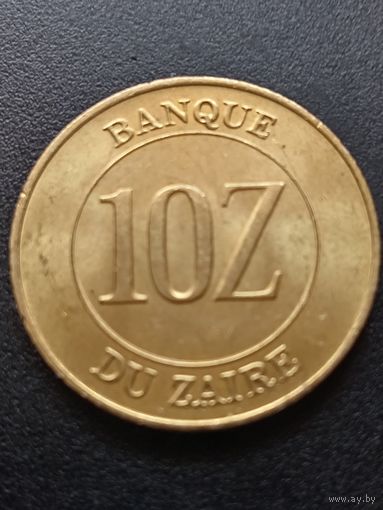 Заир 10 заиров 1988 г.