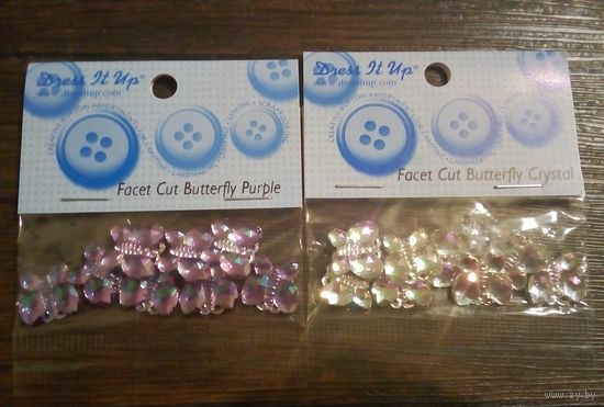 Пуговицы для рукоделия "Бабочки" (США)