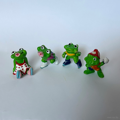 Ретро киндер Лягушки Зимние (Le Simpatiche Ranopla) 1993