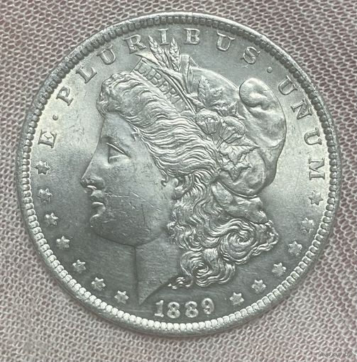 Монета 1 доллар 1889 год. США. Доллар Моргана.