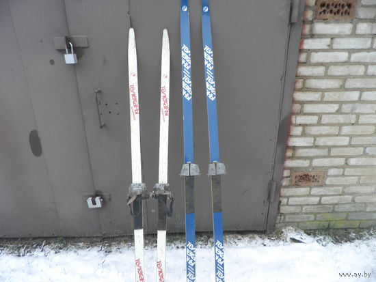 Ретро-лыжи Телеханы БССР 2 пары,для интерьера и не только времён СССР 70-80-е г.