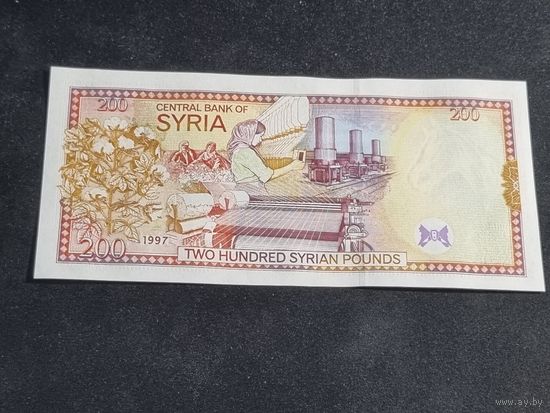 Сирия 200 фунтов 1997 Unc