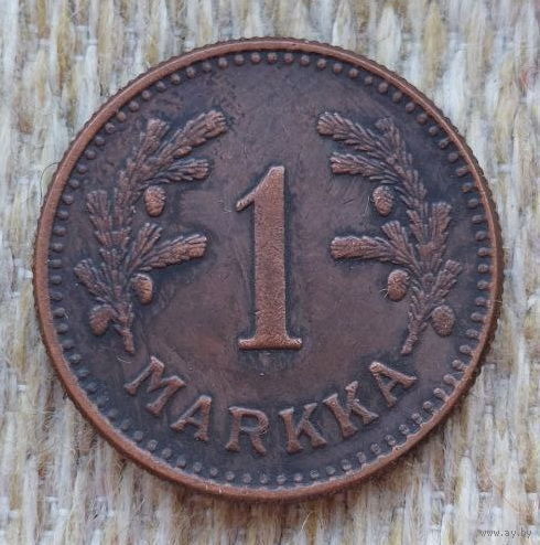 Финляндия 1 марка 1949 года, Н. Редкая! Предложи свою цену или обмен!