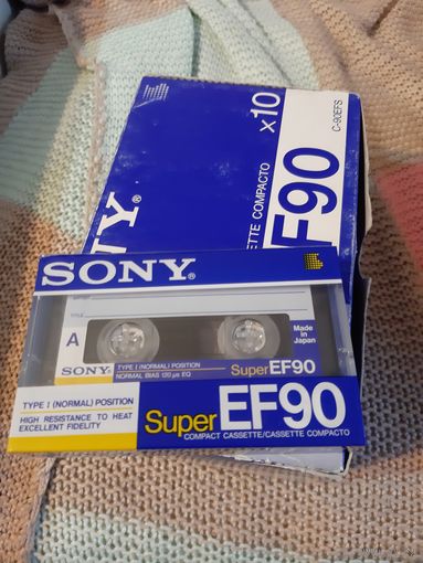 Кассета  SONY Super EF 90. с блока.