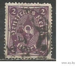 Германия(Веймарская Республика) Новые ежедневные марки. Почтовый рожок. 1922г. Mi#224.