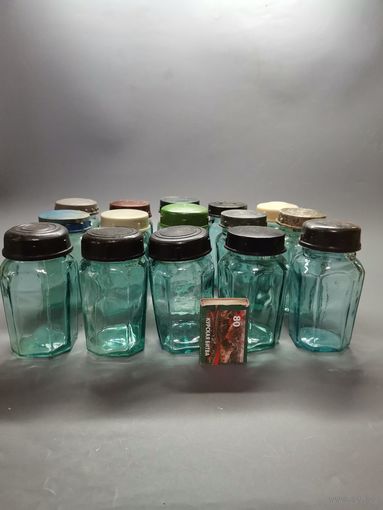 Баночка старая СССР (горчица). 100 гр. 15шт. одним лотом.