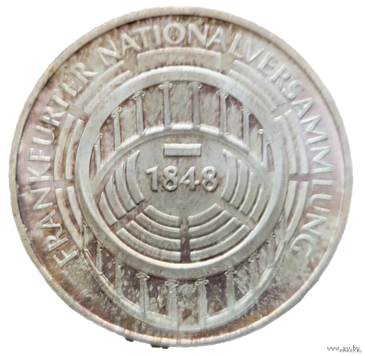 5 марок 1973 G Национальное Собрание! Штемпель! Серебро 11.2 грамма 625 пробы 0,225 унции! ВОЗМОЖЕН ОБМЕН!