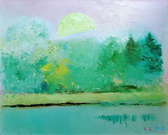 Костюченко В.К. "Краявiд з луной", 2013 год