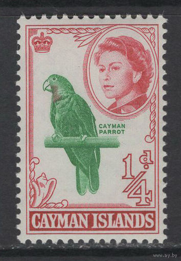 Кайманы /Cayman Island 1962** Фауна Кайманский попугай Елизавета II Mi#154