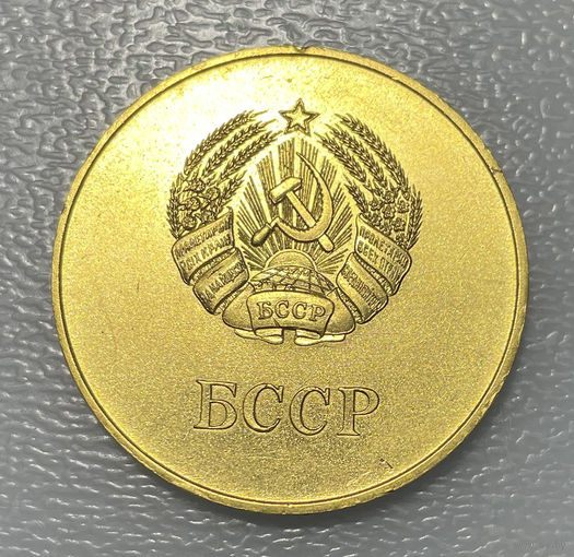 Медаль школьная БССР большая