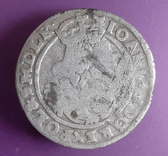 6 грошей 1663 года Ян Казимир.