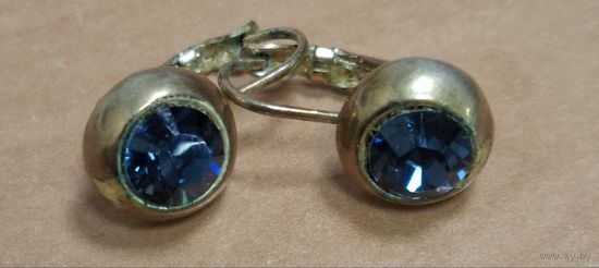 Серьги винтаж, Colibra. Импорт времен СССР