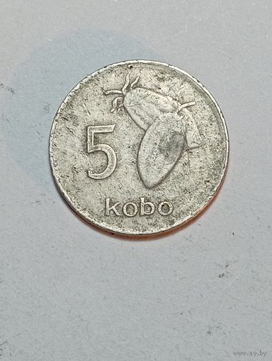 Нигерия 5 Кобо 1989 года .
