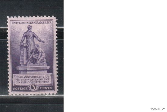 США-1940, (Мих.498), *  , 75-лет 13-й конституции (одиночка)