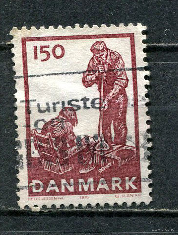 Дания - 1976 - Стекольная промышленность 150 О - [Mi.634] - 1 марка. Гашеная.  (Лот 6JA)-TG3P52
