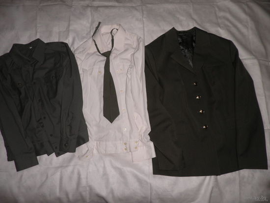 Китель,две рубашки и галстук офицера ВС РБ.Новое!