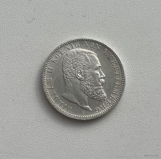 ВЮРТЕМБЕРГ  2 марки 1906 г.