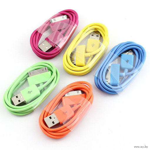 USB Кабель зарядное для Apple iPhone 2G 3G 3GS 4G GS iPod iPad А К Ц И Я
