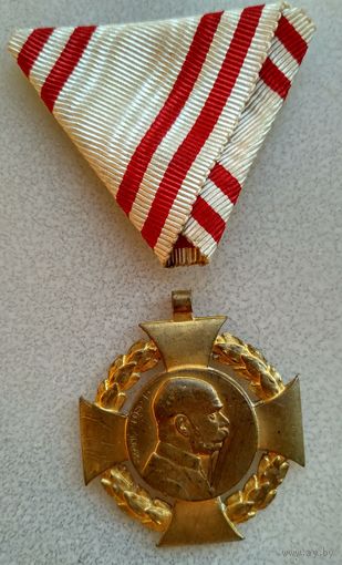 Австро-Венгрия.Крест в память 60-летия восхождения императора Франца Иосифа I (1848-1916 гг.) на Австро-Венгерский престол.