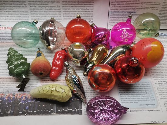 Елочные игрушки СССР + стеклярус