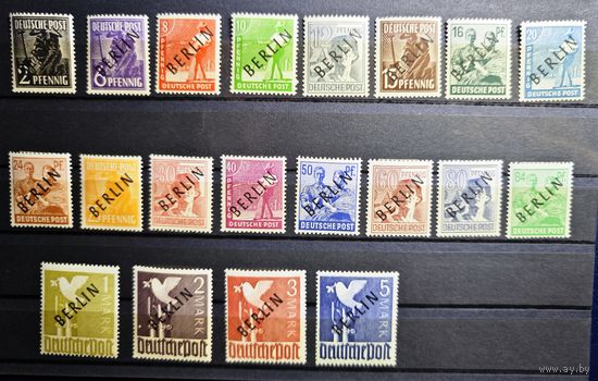 Западный Берлин ми 1-20 каталог 130 евро