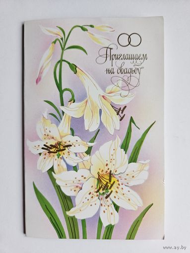 Канищева 90-х РЕДКАЯ Приглашение