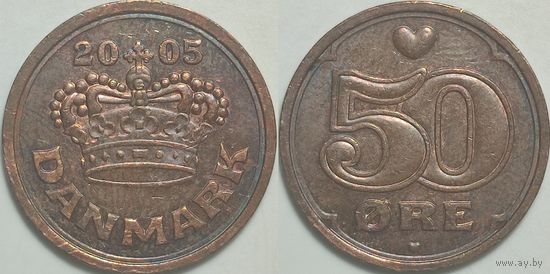 Дания 50 эре, 2005г. 01.019