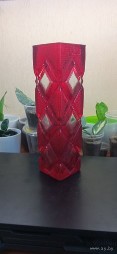 Ваза цветное стекло Мурахвер Неман винтаж   Распродажа Коллекции !!! . Экспресс  Аукцион НЕ с рубля без МПЦ и прочего 3 ДНЯ  .Много лотов в продаже .
