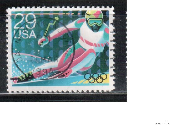США-1992, (Мих.2205), гаш. , Спорт, ОИ-1992(1)