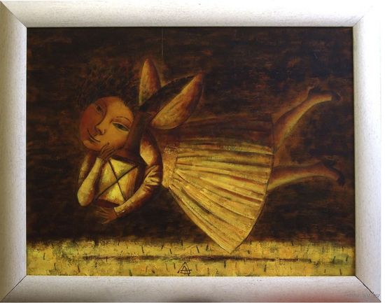Демидов А. "Ночной полет", Холст, масло. 60х80см 2019г.