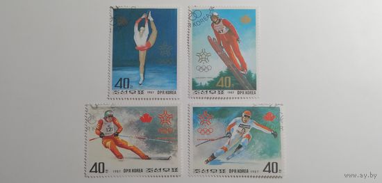 Корея 1987. Зимние Олимпийские игры - Калгари 1988, Канада. Полная серия