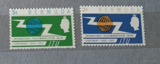 Бермуды  1965 Британский омнибус ITU-союз электросвязи полная серия, MNH