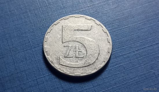 5 злотых 1990. Польша.