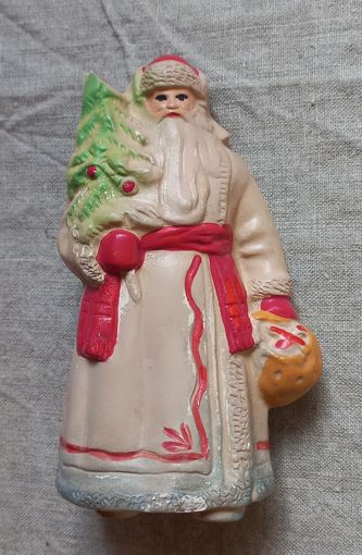 Дед мороз игрушка СССР резиновая пищалка