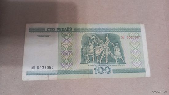 100 рублей 2000 серия эП