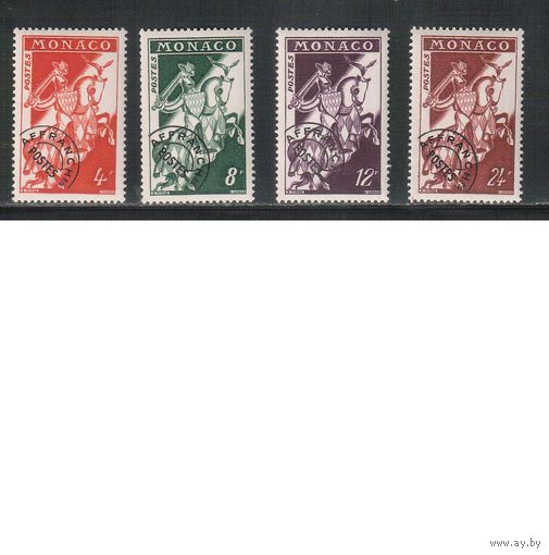 Монако-1954(Мих.486-489)  **  , Стандарт, Рыцари (полная серия)