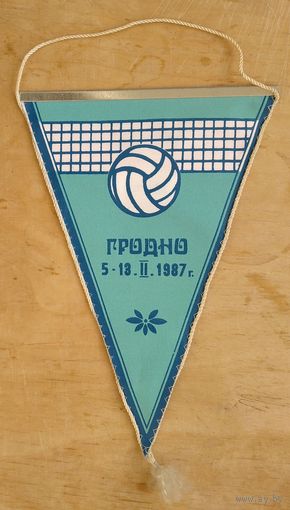 Вымпел. Первенство медвузов СССР по волейболу среди женщин. Гродно. 1987 г.