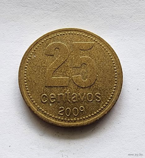 Аргентина 25 сентаво, 2009