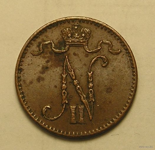 Русс. Финляндия 1 Пенни 1909