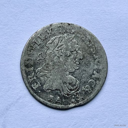 Монета СЕРЕБРО ПРУССИЯ шостак/6 грошей 1685 год ФРИДРИХ ВИЛЬГЕЛЬМ l ОТЛИЧНЫЙ