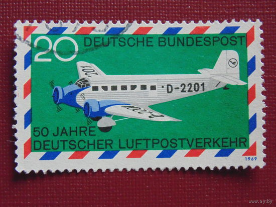 Германия 1969 г. Авиация.