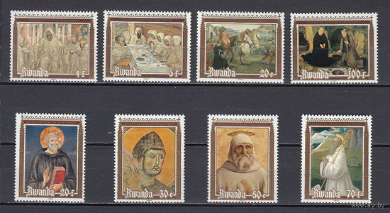 Религиозная живопись. Руанда. 1982. 8 марок. Michel N 1135-1142 (7,5 е)