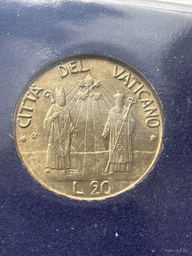 Ватикан 20 лир 1990 г