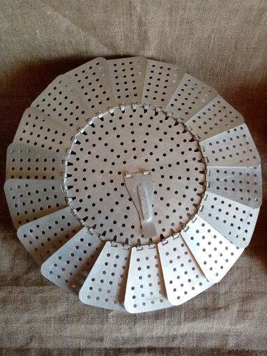 Вставка в кастрюлю для варки мант на пару СССР манты хинкали пароварка складная, алюминий