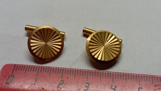 Позолоченные запонки.AU.Клейма.